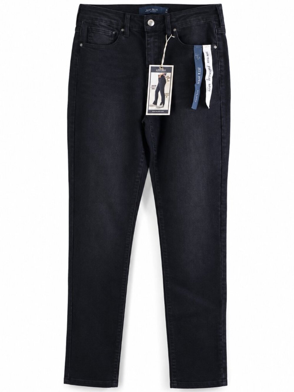 Size 5 faded black jeans "Comfort Stretch, Slim Through Hips" denim pants Basic
